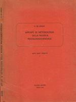 Appunti di metodologia della ricerca psicologico-sociale