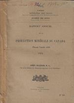 Rapport annuel de la production minérale du Canada durant l'année civile 1913