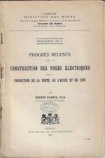 Progrès récents dans la construction des fours électriques pour la production de la fonte, de l'acier et du zinc