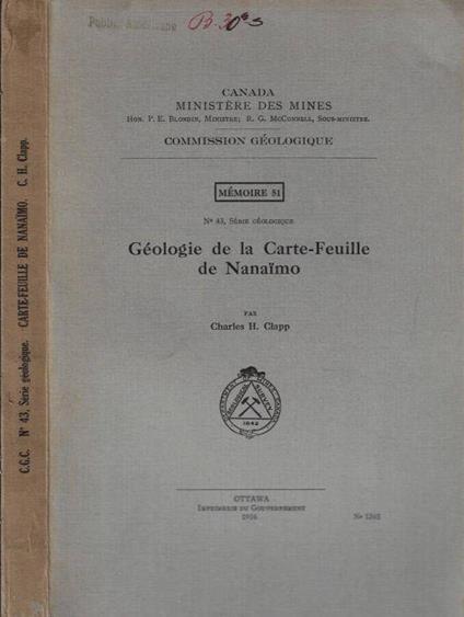 Géologie de la Carte-Feuille de Nanaimo - copertina