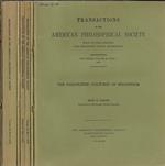 Transactions of the American Philosophical Society Volume 60 part. 1, 2, 3, 4, 5, 6, 7 1970