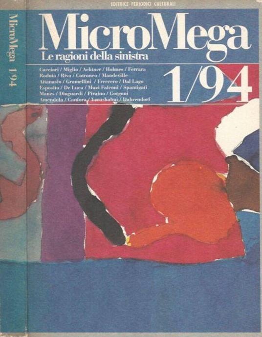 MicroMega - n. 1/94 - copertina