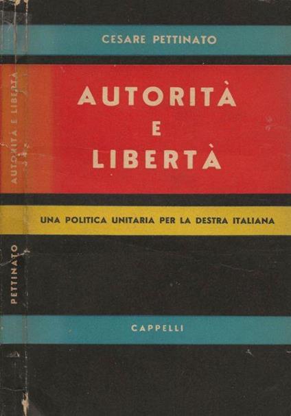 Autorità e Libertà - Cesare Pettinato - copertina