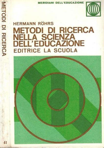 Metodi di ricerca nella scienza dell'educazione - copertina