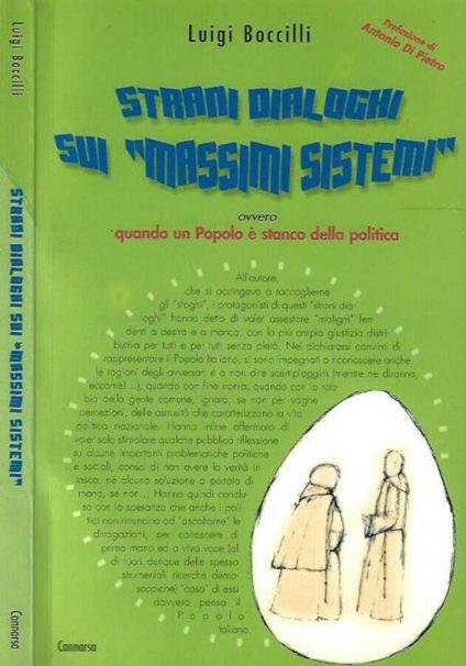 Strani dialoghi sui Massimi Sistemi ovvero quando un Popolo è stanco della politica - Luigi Boccilli - copertina