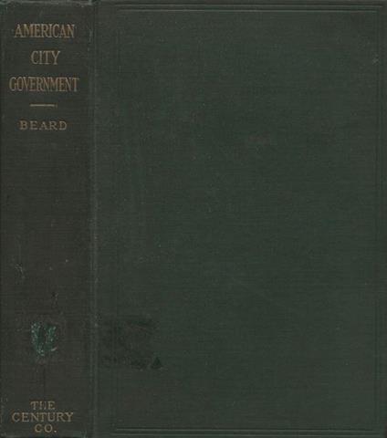 American City Government - Charles A. Beard - copertina