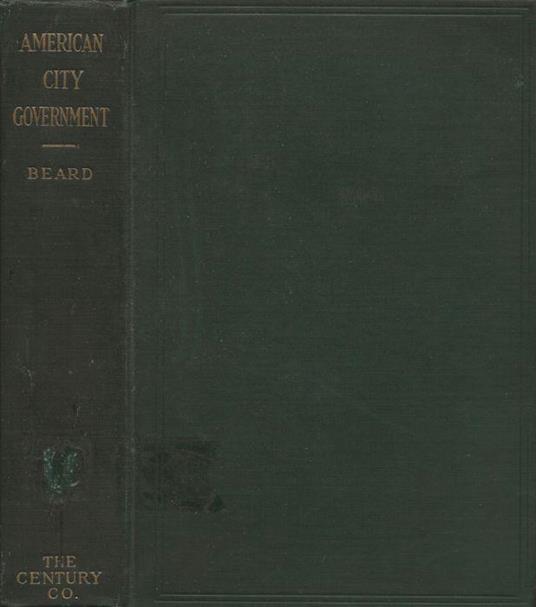 American City Government - Charles A. Beard - copertina