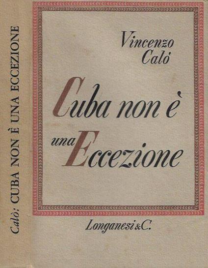 Cuba non è una eccezione - Vincenzo Calò - copertina