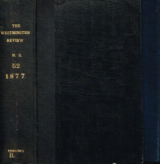 The Westminster and foreign quarterly review, july/october 1877 - copertina