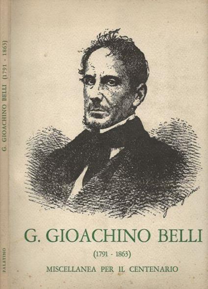 G. Gioachino Belli (1791 - 1863) - copertina