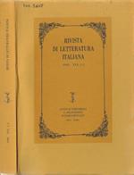 Rivista di letteratura italiana 1998 XVI N. 1-3 (annata completa)