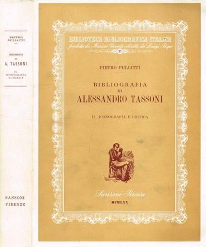 Bibliografia di Alessandro Tassoni vol.II - Pietro Puliatti - copertina