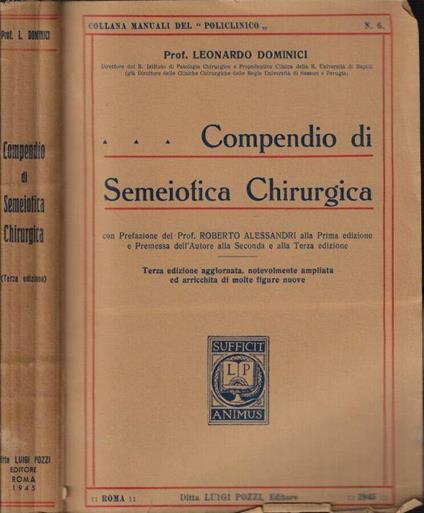 Compendio di Semeiotica Chirurgica - copertina