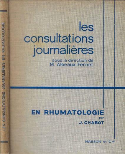 Les consultations Journalières en rhumatologie - copertina