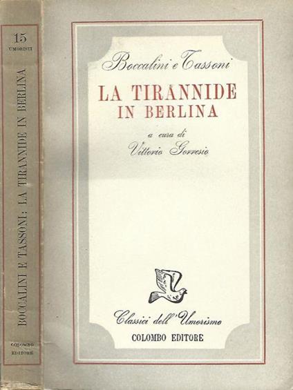 La Tirannide in Berlina - copertina