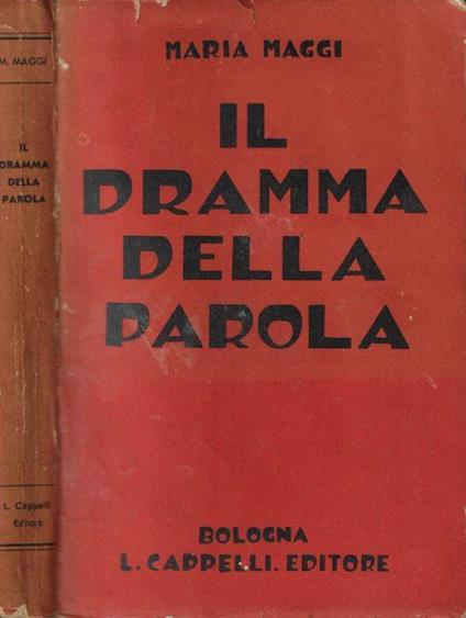 Il dramma della parola - Maria Maggi - copertina