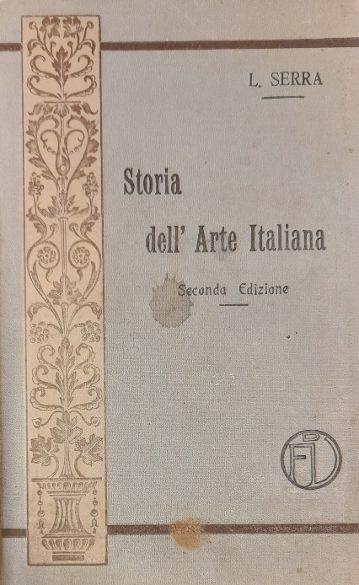 Storia dell'arte italiana - Luigi Serra - copertina