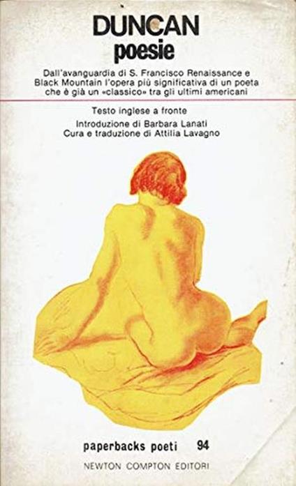 Poesie - Robert L. Duncan - copertina