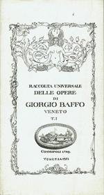 Raccolta Universale Delle Opere Di Giorgio Baffo