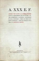 A.Xxx E.F. Anno Viii Dopo La Liberazione