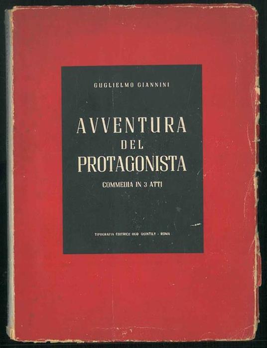 Avventura del protagonista - Guglielmo Giannini - copertina