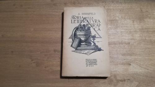 Storia della letteratura ebraica - Siegfried Bernfeld - copertina