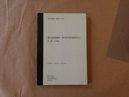 Massimo Bontempelli e il '900 - Andrea Bisicchia - copertina