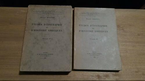 Etudes d'èpigraphie et d'histoire grecques. 2 vol - copertina