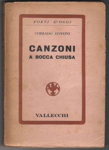 Canzoni a bocca chiusa - Corrado Govoni - copertina