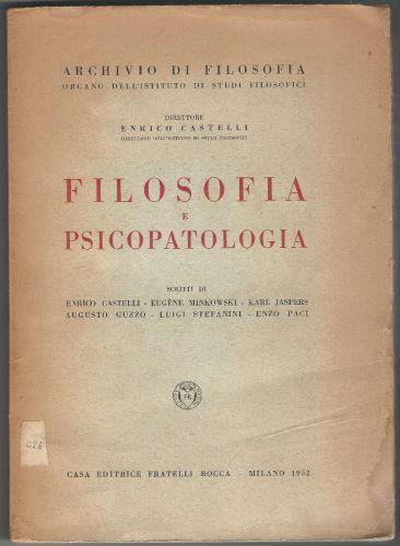 Filosofia e psicopatologia - Enrico Castelli - copertina