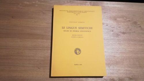 Le lingue semitiche. Studi di storia linguistica - Giovanni Garbini - copertina