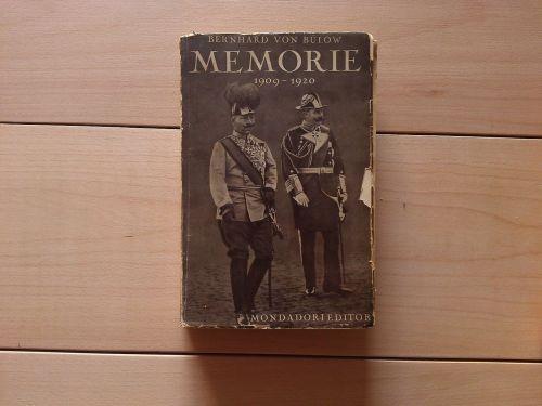 Memorie III 1909-1920 - Bernhard von Bülow - copertina