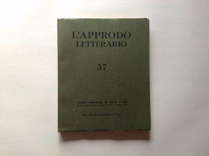 L' approdo letterario 57 - copertina