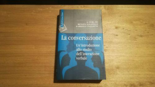 La conversazione. Un'introduzione allo studio dell'interazione verbale - copertina