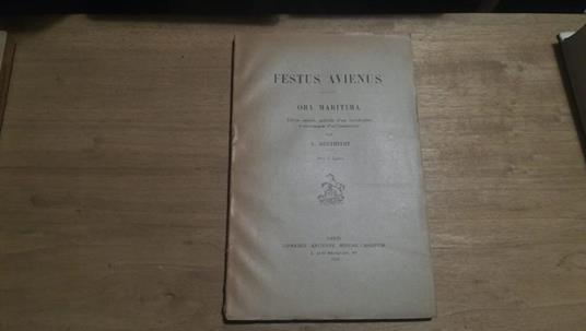 Festus Avienus. Ora maritima - copertina