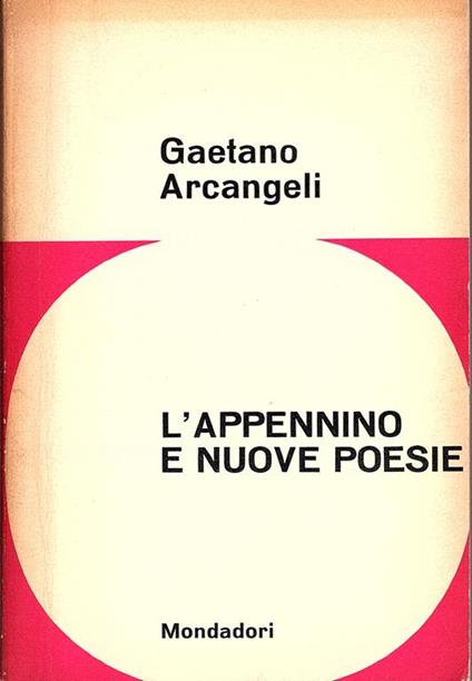 L' Appennino e nuove poesie - Gaetano Arcangeli - copertina