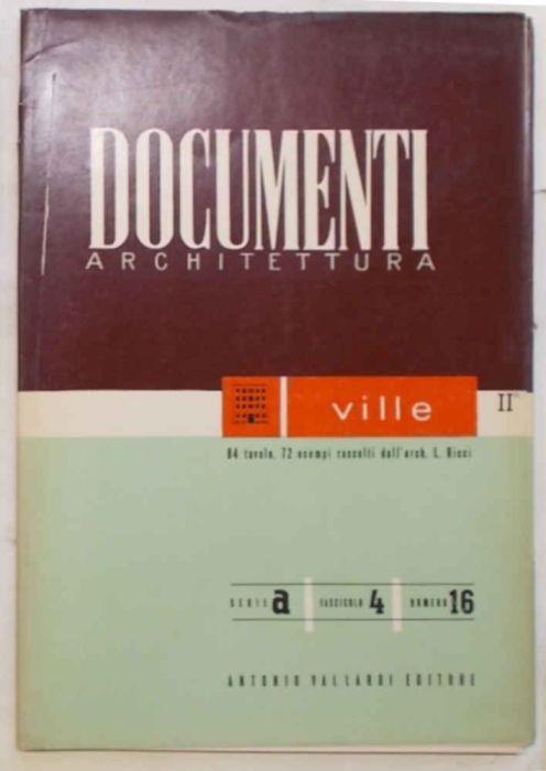 Ville IIø. 84 tavole, 72 esempi e 12 schemi raccolti dall'arch. L. Ricci - L. Ricci - copertina