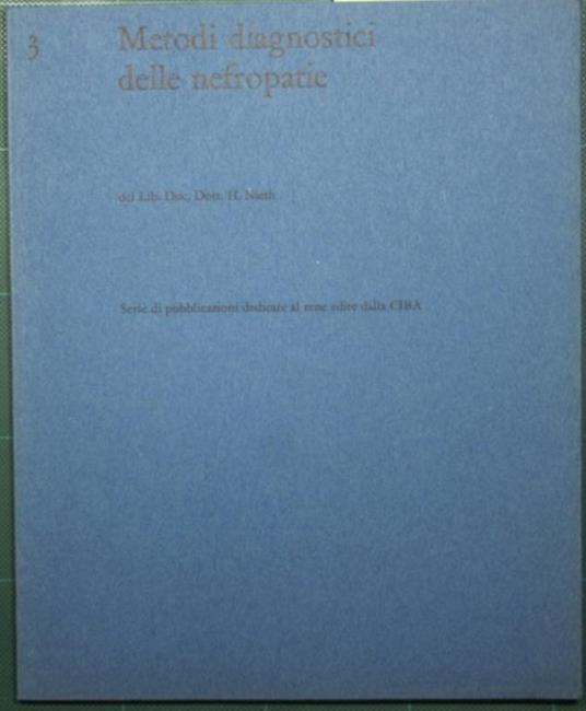 Metodi diagnostici delle nefropatie - copertina