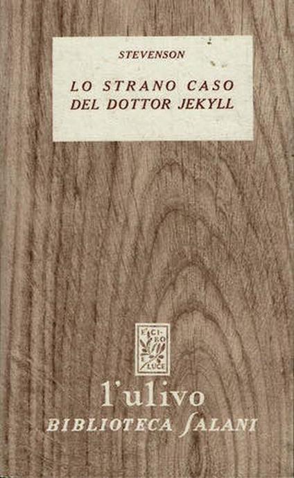 Lo strano caso del dottor Jekyll - Robert L. Stevenson - copertina