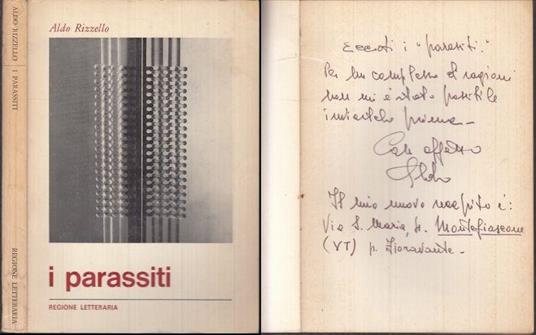 I Parassiti Autografo - Aldo Rizzello - copertina