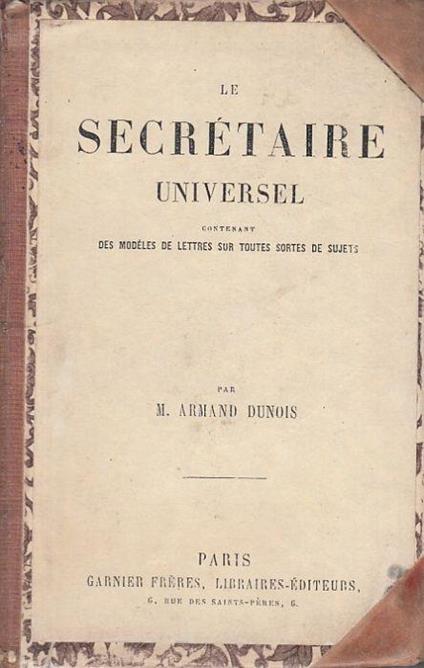 Le Secretaire Universel - Armand Denis - copertina