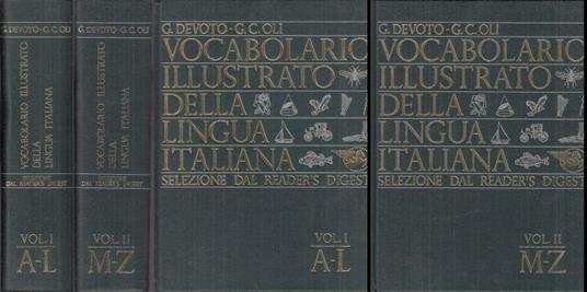 Vocabolario Illustrato Lingua Italiana 2 Volumi - Libro Usato - Selezione  Reader's Digest - | IBS