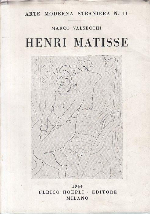 Henri Matisse - Marco Valsecchi - copertina