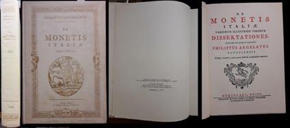 De Monetis Italiae Pars Tertia 1750 - copertina