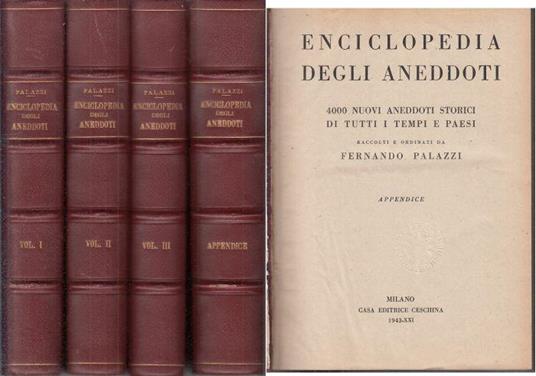 Enciclopedia Degli Aneddoti - Fernando Palazzi - copertina