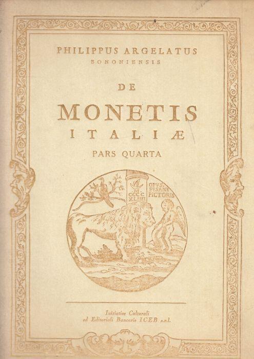 De Monetis Italiae Pars Quarta 1749 - copertina
