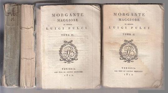 Morgante Maggiore Tomi Ii e Iv - Luigi Pulci - copertina