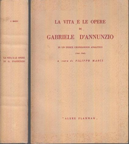 La Vita e Le Opere di Gabriele D'annunzio - copertina