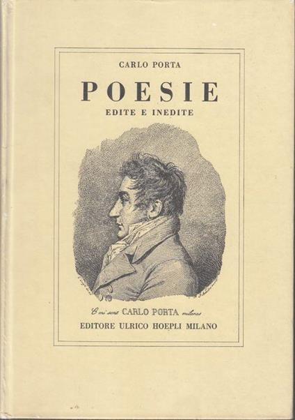 Poesie Edite e Inedite - Carlo Porta - copertina