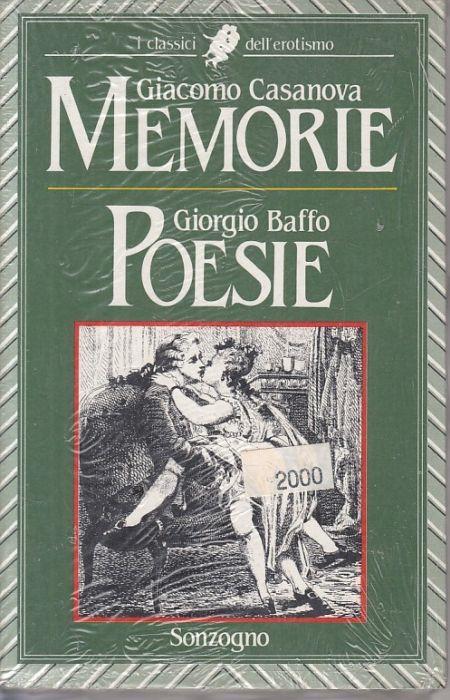 Memorie Poesie - Giorgio Baffo - copertina